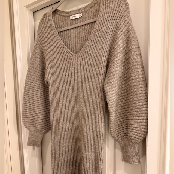 Lush Ballon Sleeve Sweater Dress - Picture 2 of 5